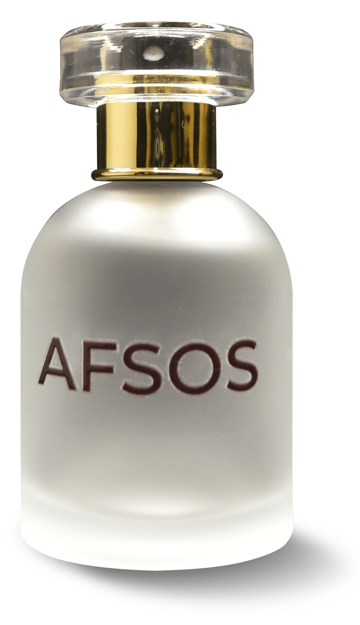 Bold and unique design of Afsos Perfume Bottle.