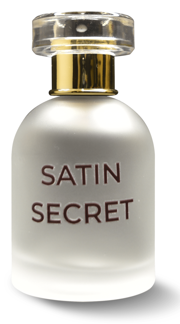 Smooth and refined design of Satin Secret Perfume Bottle.