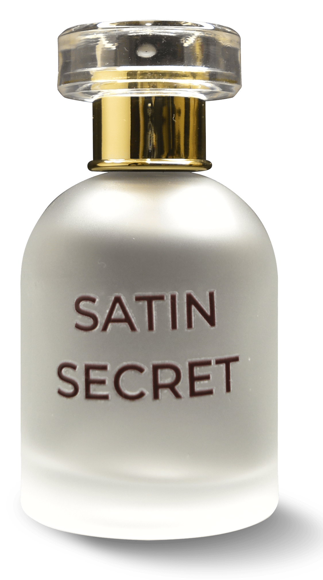 Smooth and refined design of Satin Secret Perfume Bottle.