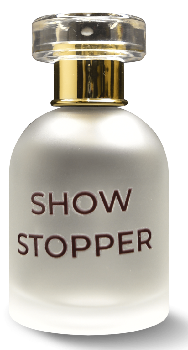 Show Stopper Perfume Bottle with a glamorous and striking design.