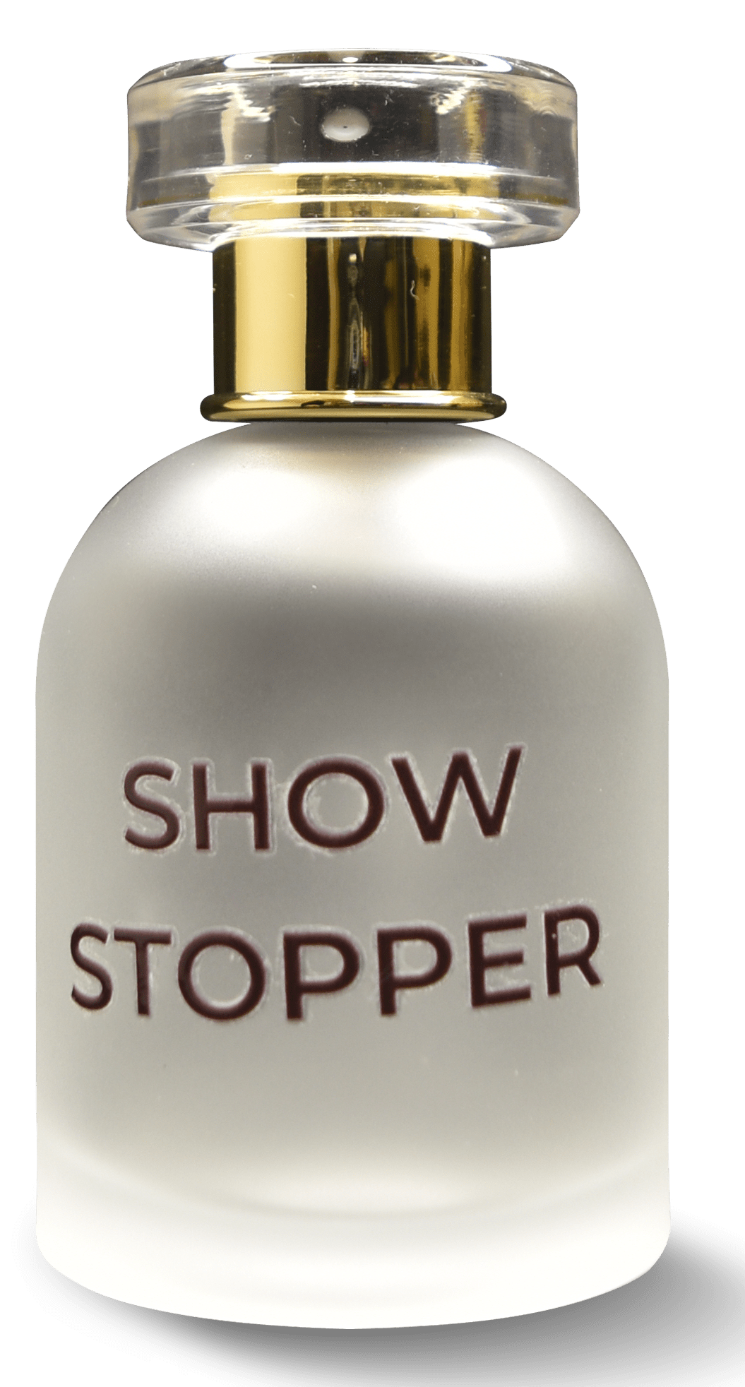 Show Stopper Perfume Bottle with a glamorous and striking design.