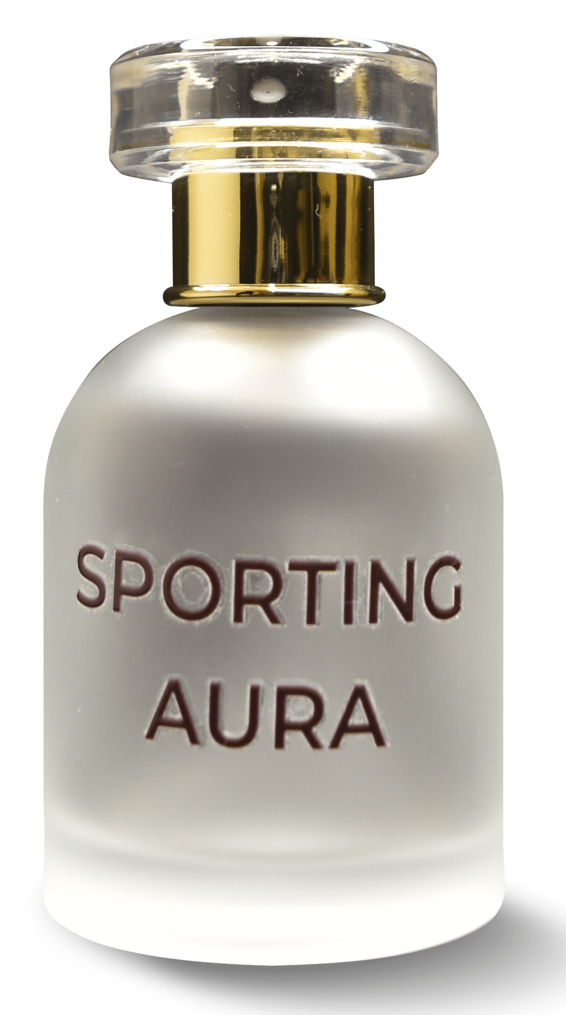 Sporting Aura Perfume Bottle with a sporty, energetic design.